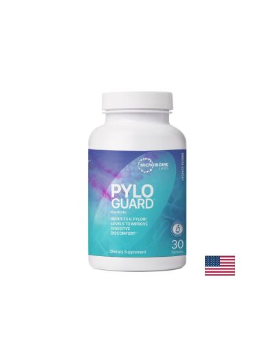 Пробиотик Limosilactobacillus reuteri – Срещу хеликобактер и за стомашен комфорт, PyloGuard™, 200 mg, 30 капсули