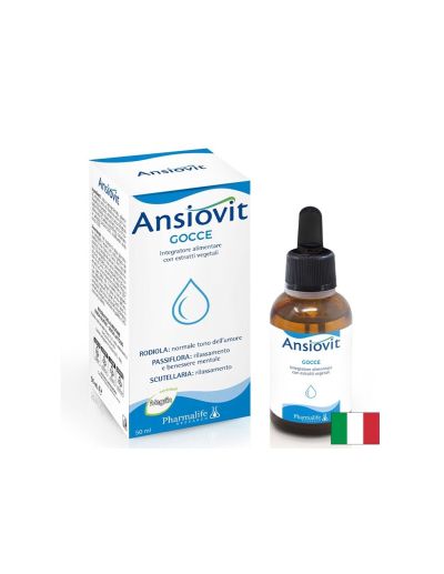 Пасифлора 240 mg + Златен корен + Скутелария – Срещу стрес и напрежение, Ansiovit, 50 ml капки