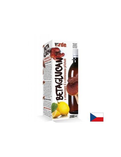 Бета-глюкани от рейши + витамин C – За силен имунитет, 200 ml сироп с вкус на лимон