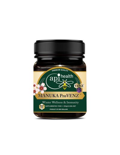 Пчелен мед Манука с пчелна отрова и прополис Pro VENZ MGO 100+ Защита на гърлото и подкрепа на имунната система 250 g