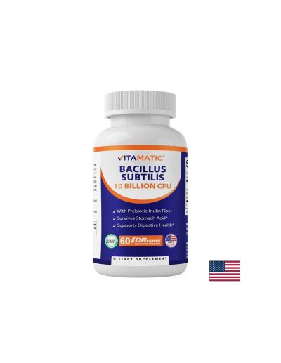 Бацилус субтилис + инулин – Имунна защита и храносмилателен комфорт, 60 капсули със забавено освобождаване