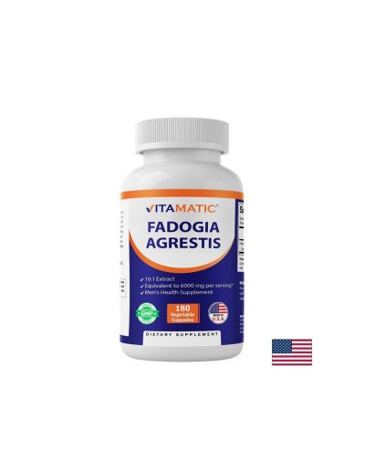 Фадогия агрестис – Подпомага мъжкия хормонален баланс и либидото, 600 mg, 180 капсули