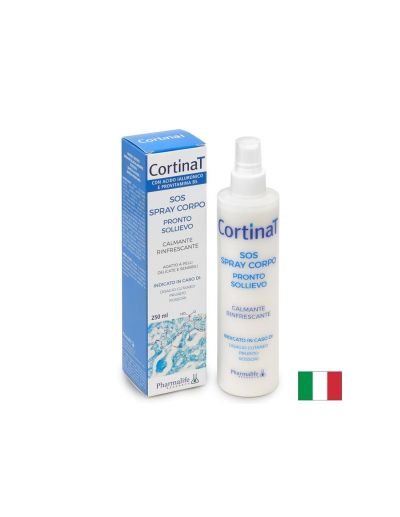 Спрей за тяло с хиалуронова киселина + провитамин B5 – За суха и раздразнена кожа, CortinaT SOS, 250 ml