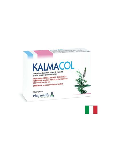 Kalmacol – При подуване, газове и стомашен дискомфорт, 30 таблетки