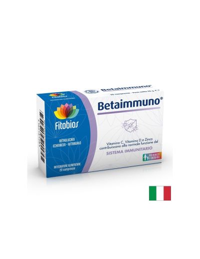 Betaimmuno - Ехинацея 200 mg + Витамин C 100 mg – Защита срещу вируси, 20 таблетки
