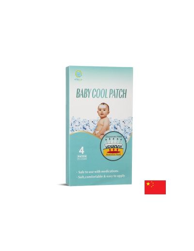 Охлаждащи пластири за бебета При повишена температура 4 броя, 4×11 см