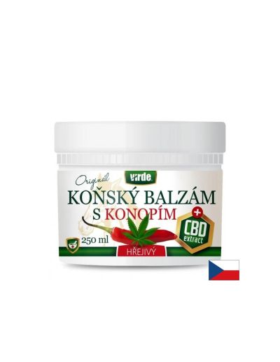 Конски балсам с конопено масло и CBD – Загряващ ефект и облекчение при мускулно напрежение, 250 ml гел