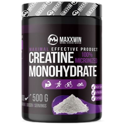 MAXXWIN 100% Micronized Creatine Monohydrate [500 грама, 100 Дози]