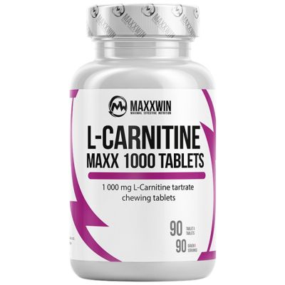MAXXWIN L-Carnitine Maxx 1000 [90 Дъвчащи таблетки, 90 Дози]