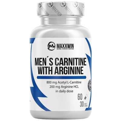 MAXXWIN Men's Carnitine with Arginine | Acetyl L-Carnitine + L-Arginine [60 капсули, 30 Дози]