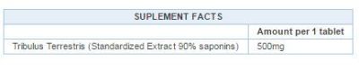 MAXXWIN Tribulus Terrestris 90% [60 капсули, 60 Дози]