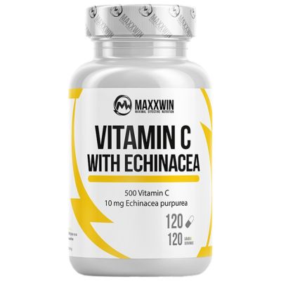 MAXXWIN Vitamin C 500 + Echinacea [120 капсули, 120 Дози]
