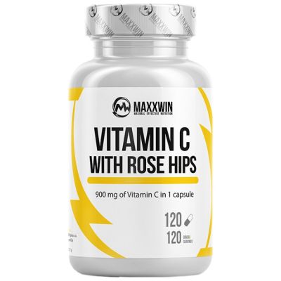 MAXXWIN Vitamin C 900 mg | with Rose Hips [120 капсули, 120 Дози]