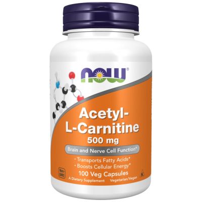 NOW Foods Acetyl L-Carnitine [100 капсули, 50 Дози]