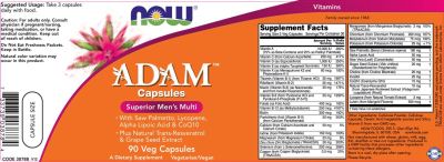 NOW Foods Adam Men's Vits [90 капсули, 30 Дози]
