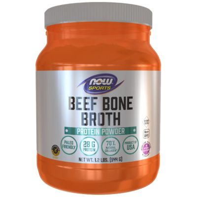 NOW Foods Beef Protein Bone Broth [544 грама, 18 Дози]