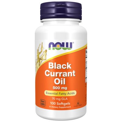 NOW Foods Black Currant Oil 500 mg [100 Гел капсули, 100 Дози]
