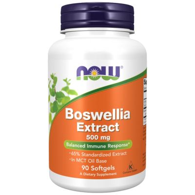 NOW Foods Boswellia Extract 500 mg [90 Гел капсули, 90 Дози]