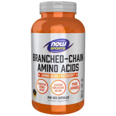 NOW Foods Branched Chain Amino Acids / BCAA [240 капсули, 60 Дози]