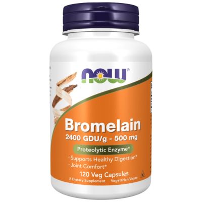NOW Foods Bromelain 2400 GDU [120 капсули, 120 Дози]