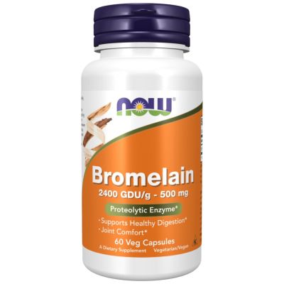 NOW Foods Bromelain 2400 GDU [60 капсули, 60 Дози]