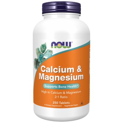 NOW Foods Calcium & Magnesium 2:1 [250 Таблетки, 125 Дози]