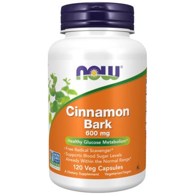 NOW Foods Cinnamon Bark [120 капсули, 60 Дози]