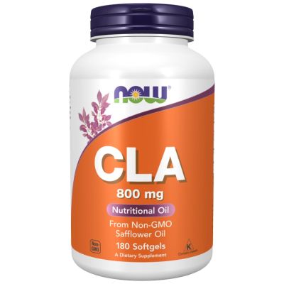 NOW Foods CLA 800 mg [180 Гел капсули, 60 Дози]