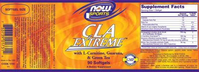 NOW Foods CLA Extreme [90 Гел капсули, 90 Дози]