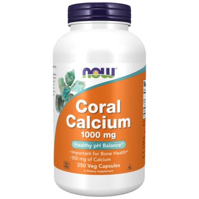 NOW Foods Coral Calcium 1000 mg [250 капсули, 250 Дози]