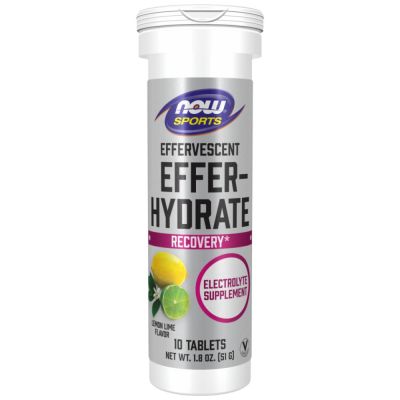 NOW Foods Effer-Hydrate / Effervescent Recovery [10 разтворими таблетки, 10 Дози]