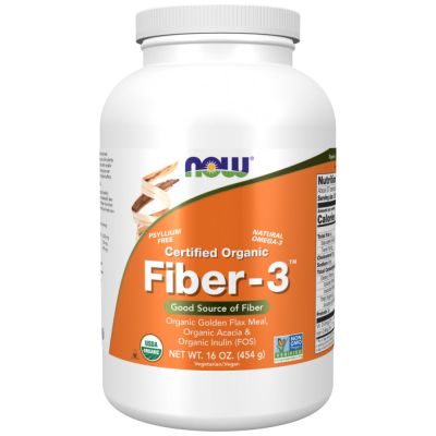 NOW Foods Fiber - 3 [454 грама, 27 Дози]