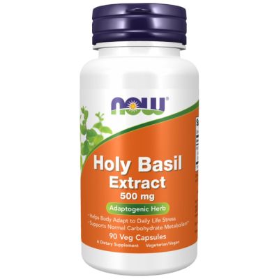 NOW Foods Holy Basil Extract 500 mg [90 капсули, 90 Дози]