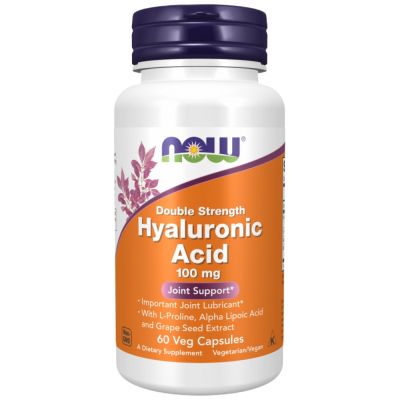 NOW Foods Hyaluronic Acid 50 mg | with MSM [60 капсули, 30 Дози]
