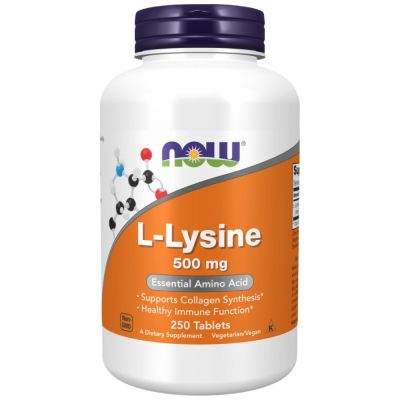 NOW Foods L-Lysine 500 mg [250 Таблетки]