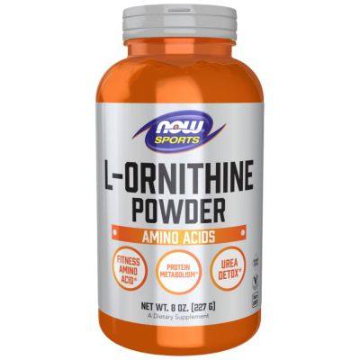NOW Foods L-Ornithine Powder [227 грама, 227 Дози]