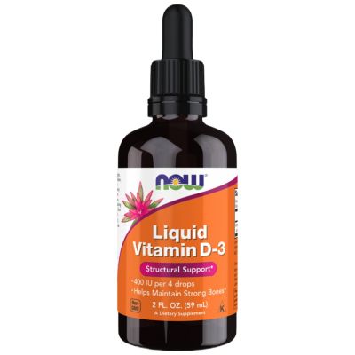 NOW Foods Liquid Vitamin D-3 / 100 IU per drop [60 мл, 527 Дози]