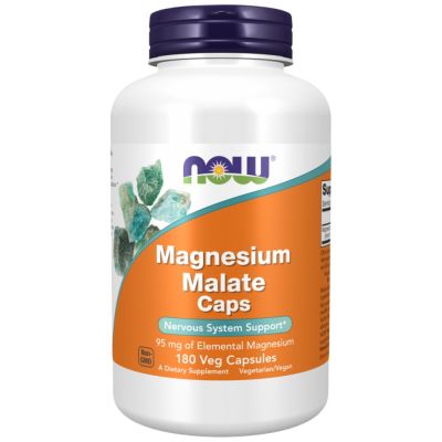 NOW Foods Magnesium Malate 840 mg [180 капсули, 180 Дози]