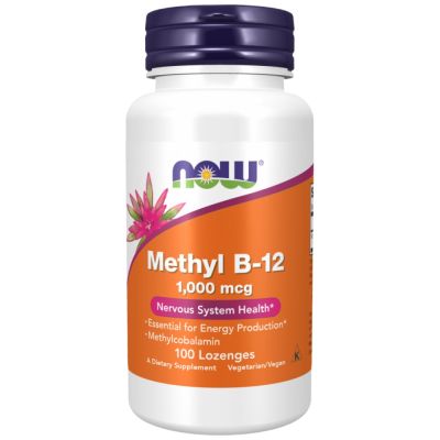 NOW Foods Methyl B-12 1000 mcg [100 Подезични таблетки
, 100 Дози]