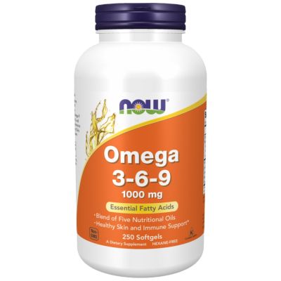 NOW Foods Omega 3-6-9 1000 mg [250 Гел капсули]