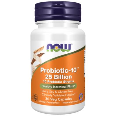 NOW Foods Probiotic-10 25 Billion [30 капсули, 30 Дози]