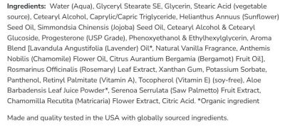 NOW Foods Progesterone Cream with Lavender [85 грама, 65 Дози]