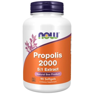 NOW Foods Propolis 2000 5:1 Extract [90 Гел капсули, 90 Дози]