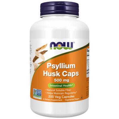 NOW Foods Psyllium Husk Caps 500 mg [200 капсули]