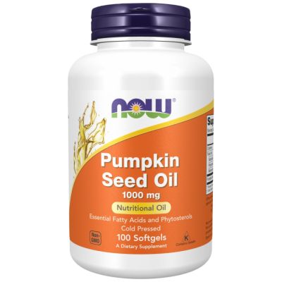 NOW Foods Pumpkin Seed Oil 1000 mg [100 Гел капсули, 50 Дози]