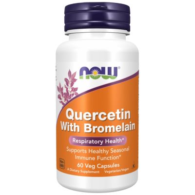 NOW Foods Quercetin with Bromelain [60 капсули, 30 Дози]