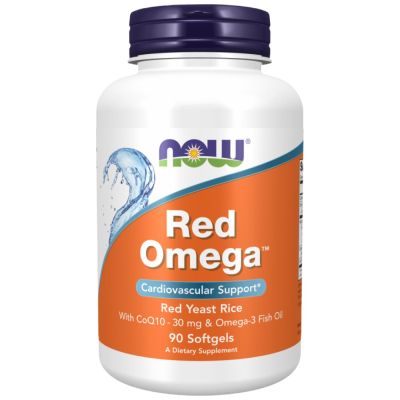 NOW Foods Red Omega™ | Red Yeast Rice [90 Гел капсули, 45 Дози]