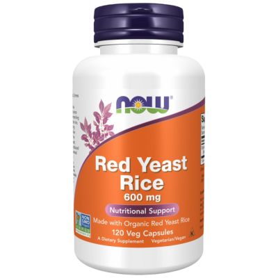 NOW Foods Red Yeast Rice 600 mg [120 капсули, 60 Дози]