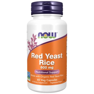 NOW Foods Red Yeast Rice 600 mg [60 капсули, 30 Дози]
