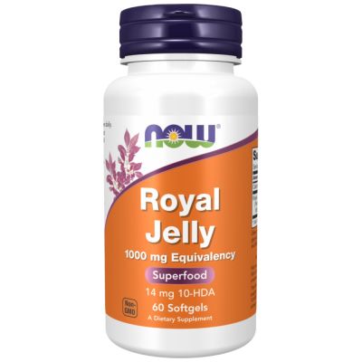 NOW Foods Royal Jelly 1000 mg [60 Гел капсули, 60 Дози]